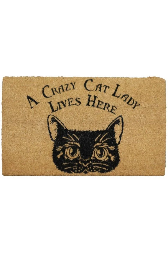 Nemesis Now Front Door & Hallway Crazy Cat Lady Doormat 3 Nemesis Now Front Door & Hallway Crazy Cat Lady Doormat