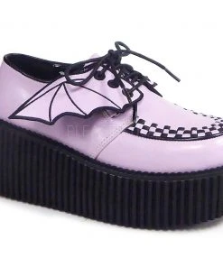 Gothic Boots Demonia CREEPER-205 Shoes Lavender