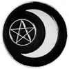 Gothic Pins Crescent Moon Pentagram Gothic Pin Gothic Accessories