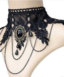 Lace Jewellery Ornate Black Lace Victorian Gothic Choker