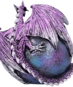 Nemesis Now All Homeware Crevice Keeper Purple Dragon Geode Figurine