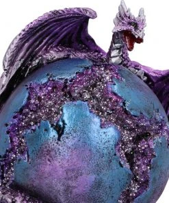 Nemesis Now All Homeware Crevice Keeper Purple Dragon Geode Figurine