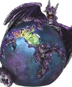 Nemesis Now All Homeware Crevice Keeper Purple Dragon Geode Figurine