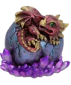 Nemesis Now Crimson Hatchling Glow Dragon Red