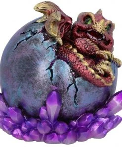 Nemesis Now Crimson Hatchling Glow Dragon Red