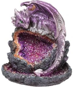 Puckator Crystal Cave Baby Dragon LED Backflow Incense Burner