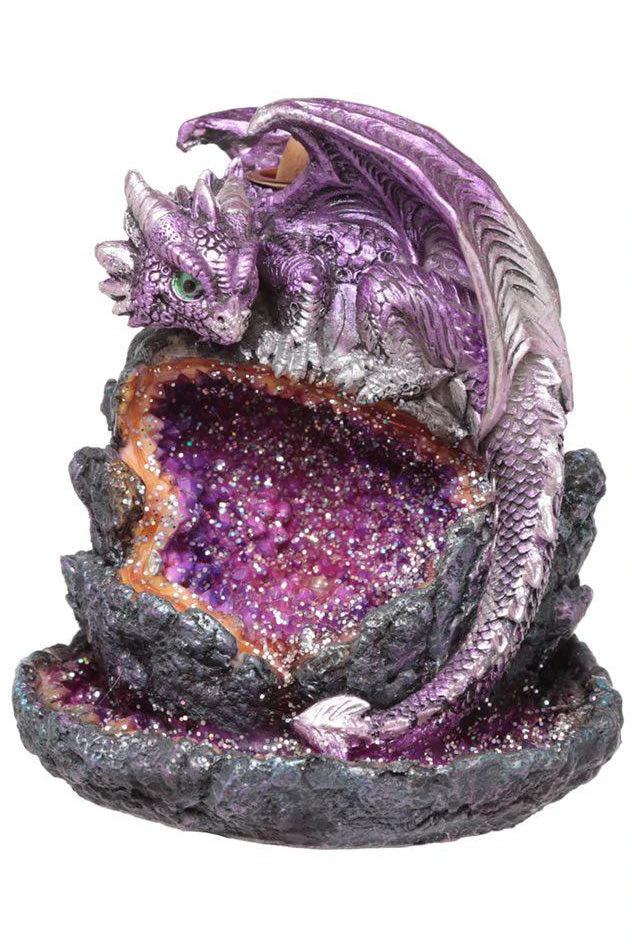 Puckator Crystal Cave Baby Dragon LED Backflow Incense Burner 3 Puckator Crystal Cave Baby Dragon LED Backflow Incense Burner