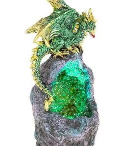 JD Gifts Crystal Cave LED Dragon Green Dragons
