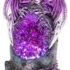 JD Gifts Dragons Crystal Cave LED Dragon Purple Small