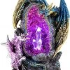 JD Gifts Crystal Cave LED 2 Dragons Blue And Purple