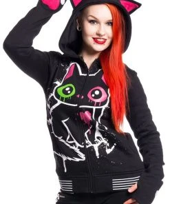 Innocent Clothing Cupcake Cult Kitty Mase Hoodie All Ladies Clothing