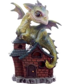 Puckator All Homeware Cute Green Baby Dragon On Cottage C