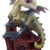 Puckator All Homeware Cute Green Baby Dragon On Cottage C