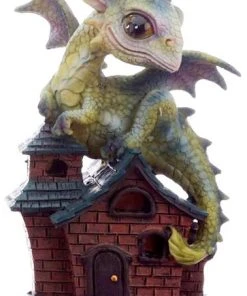 Puckator All Homeware Cute Green Baby Dragon On Cottage C