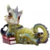 Puckator Cute Green Baby Dragon Lying With Books