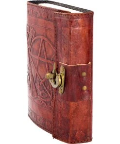 Nemesis Now Pentagram Leather Emboss Journal And Lock