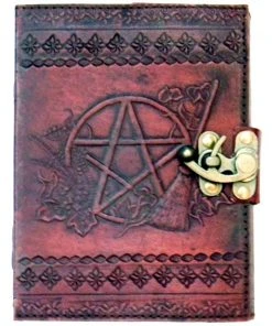 Nemesis Now Pentagram Leather Emboss Journal And Lock