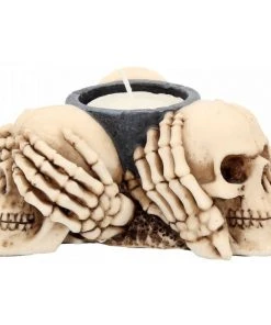Nemesis Now Three Wise Skulls Tealight Holder