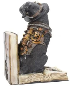Nemesis Now Purring Pioneer Steampunk Cat Bookend Steampunk Homeware