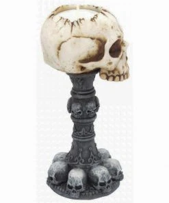 Nemesis Now All Homeware Torch Of Torture Skull Tea Light Holder
