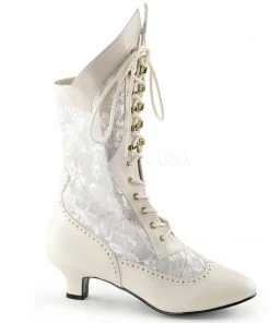 Steampunk Boots Funtasma Dame 115 Boots Ivory