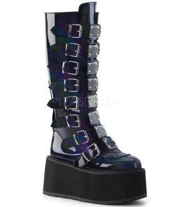 Gothic Boots Demonia DAMNED-318 Boots Hologram
