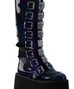 Gothic Boots Demonia DAMNED-318 Boots Hologram