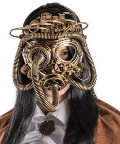 Carnival All Steampunk Accessories Dark Full Face Steampunk Mask
