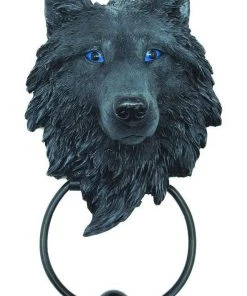 Nemesis Now Dark Guardian Wolf Door Knocker