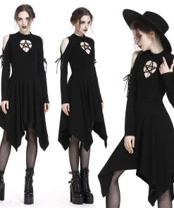 Ladies Gothic Clothing Dark In Love Karine Dress
