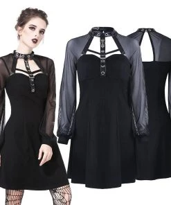 Ladies Gothic Clothing Dark In Love Mischa Dress