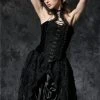 Dark In Love Gothic Elegant Velvet Corset Top