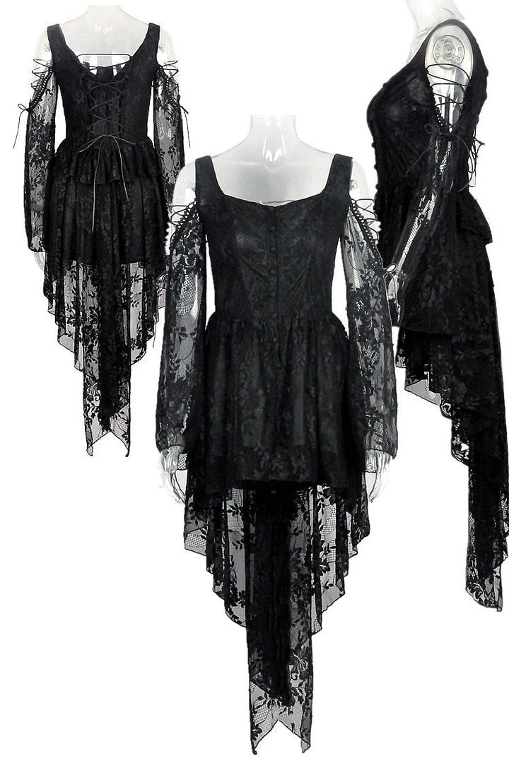 Ladies Gothic Clothing Dark In Love Gothic Ghost Dress 6 Ladies Gothic Clothing Dark In Love Gothic Ghost Dress
