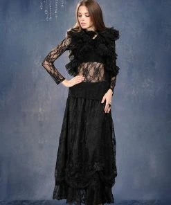 Dark In Love Gothique Elegant Skirt Ladies Gothic Clothing