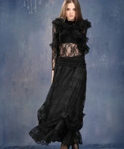 Dark In Love Gothique Elegant Skirt Ladies Gothic Clothing