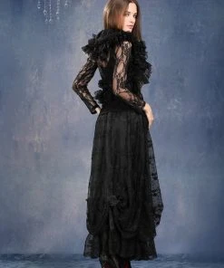 Dark In Love Gothique Elegant Skirt Ladies Gothic Clothing