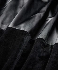 Dark In Love Velvet Lace Flocked Skirt Ladies Gothic Clothing