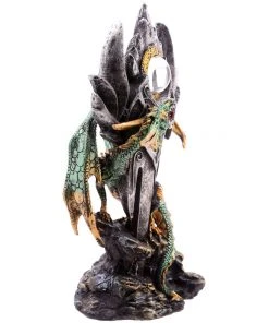Puckator All Homeware Dark Legends Eye Of The Sword Green Dragon Figurine
