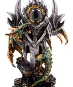 Puckator All Homeware Dark Legends Eye Of The Sword Green Dragon Figurine
