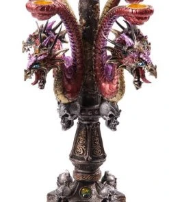Puckator Dark Legends Multi Headed Purple Candle Stick Holder