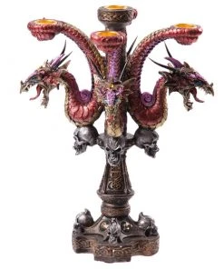 Puckator Dark Legends Multi Headed Purple Candle Stick Holder