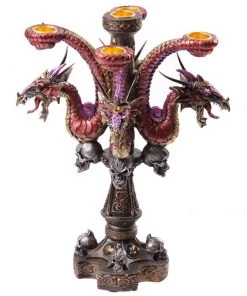 Puckator Dark Legends Multi Headed Purple Candle Stick Holder