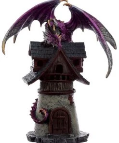 Puckator All Homeware Dark Legends Village Protector Dragon Purple