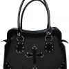 Dark Star Black Brocade Handbag