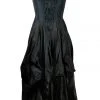 Dark Star Black Polysilk Dress Ladies Gothic Clothing