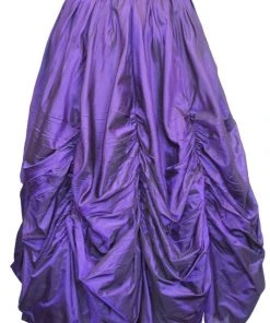 Dark Star Purple Poly Silk Skirt
