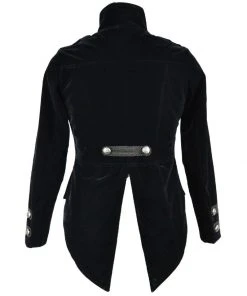 Dark Star Black Military Tailcoat Ladies Gothic Clothing
