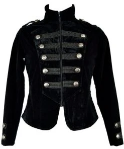 Dark Star Black Military Tailcoat Ladies Gothic Clothing