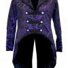 Ladies Steampunk Clothing Dark Star Purple Brocade Coat 1 Ladies Steampunk Clothing Dark Star Purple Brocade Coat