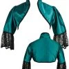 Ladies Steampunk Clothing Dark Star Green Bolero Jacket